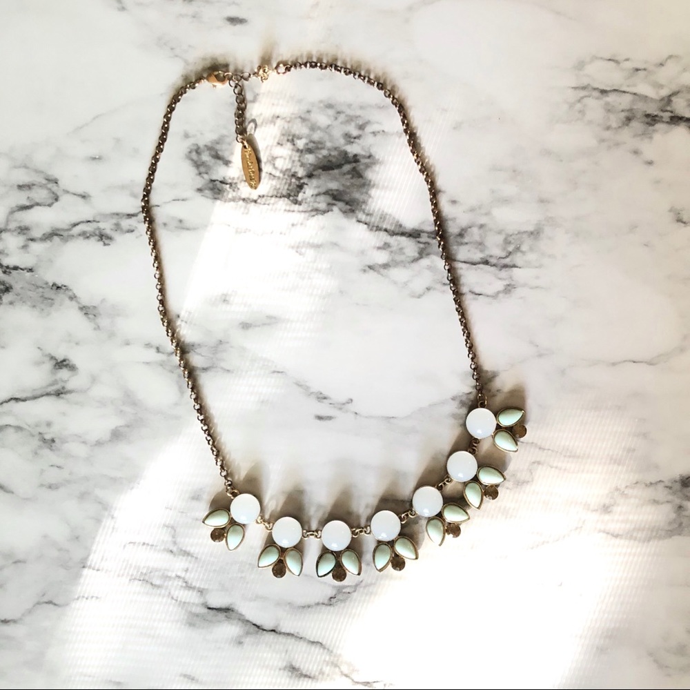 Seafoam green Art Deco necklace